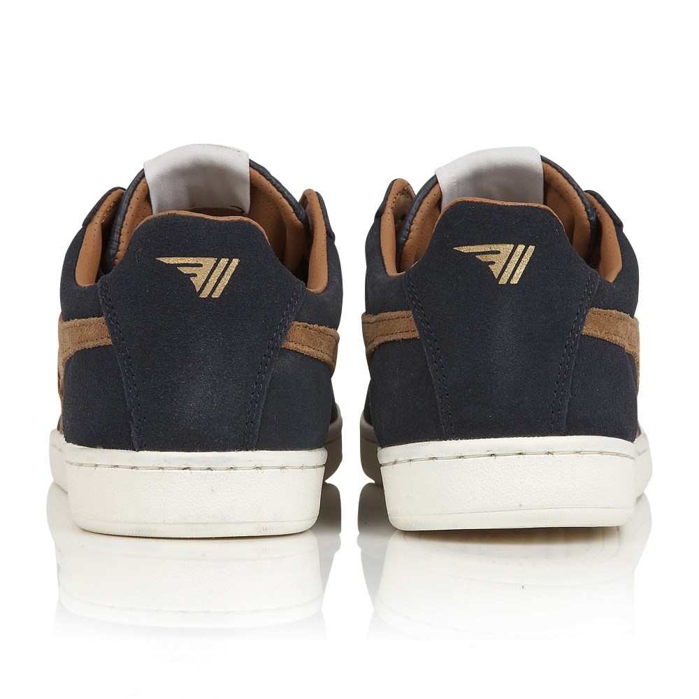Gola Classics Men's Equipe Suede Sneakers - Navy/Tobacco