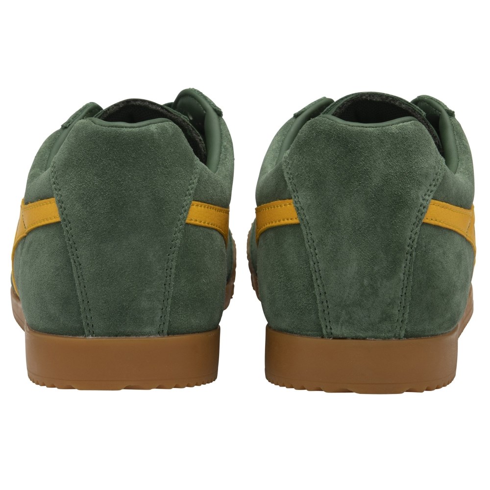 Gola Classics Men's Harrier Suede Sneakers - Evergreen/Sun