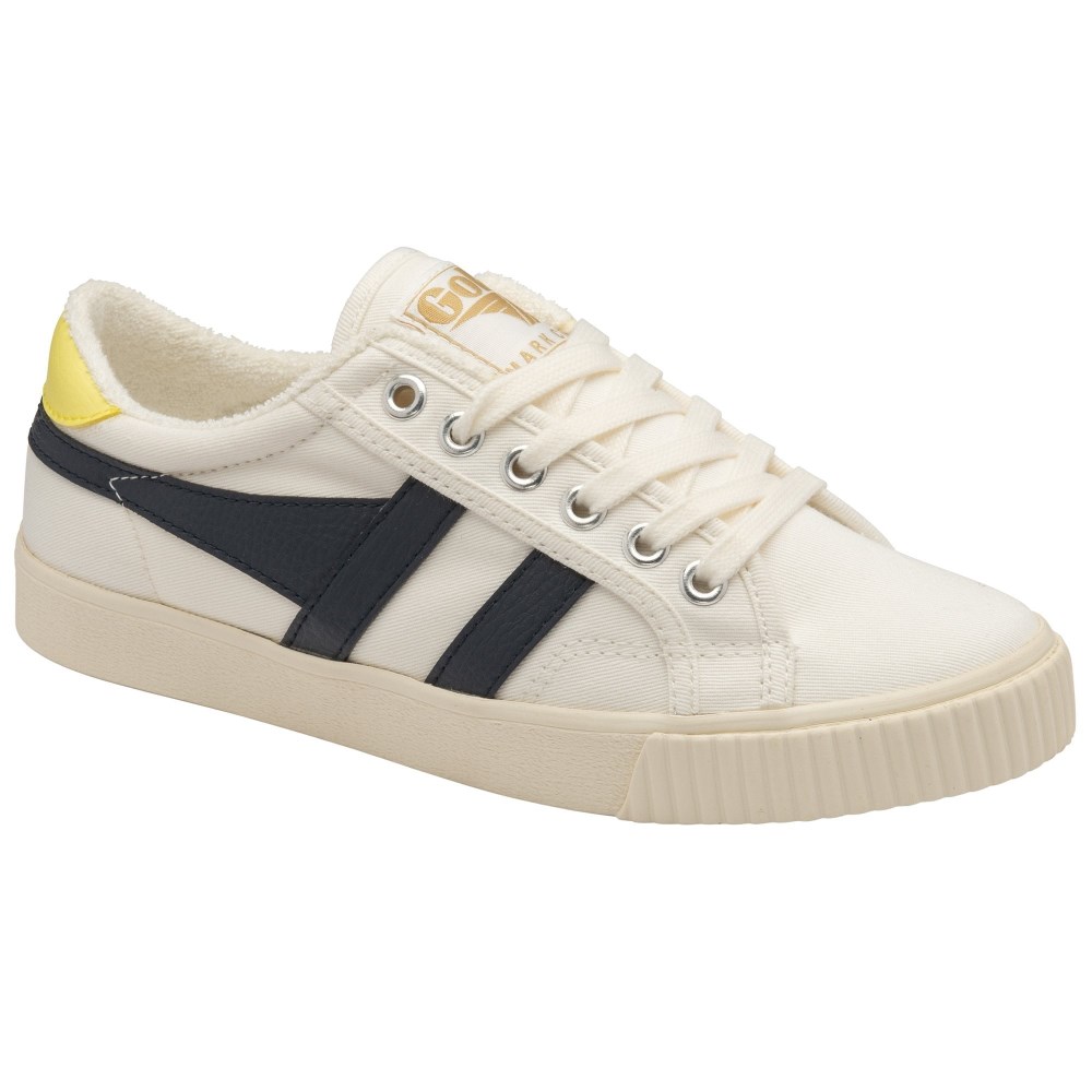 Vegan Gola Classics Women's Tennis Mark Cox Sneakers - Off White/Navy/Limelight