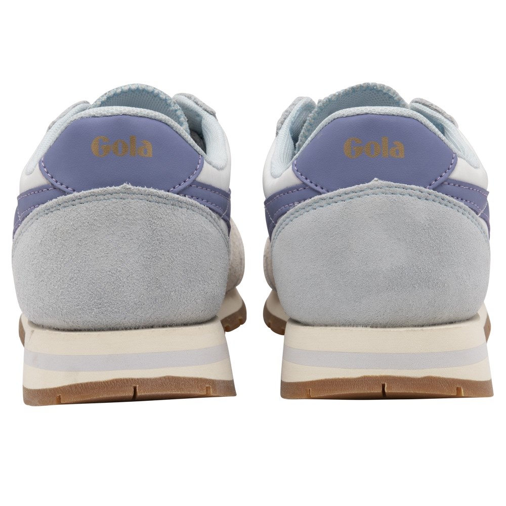 Gola Classics Women's Daytona Chute Sneakers - Off White/Ice Blue/Lavender
