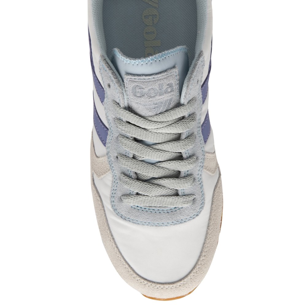 Gola Classics Women's Daytona Chute Sneakers - Off White/Ice Blue/Lavender