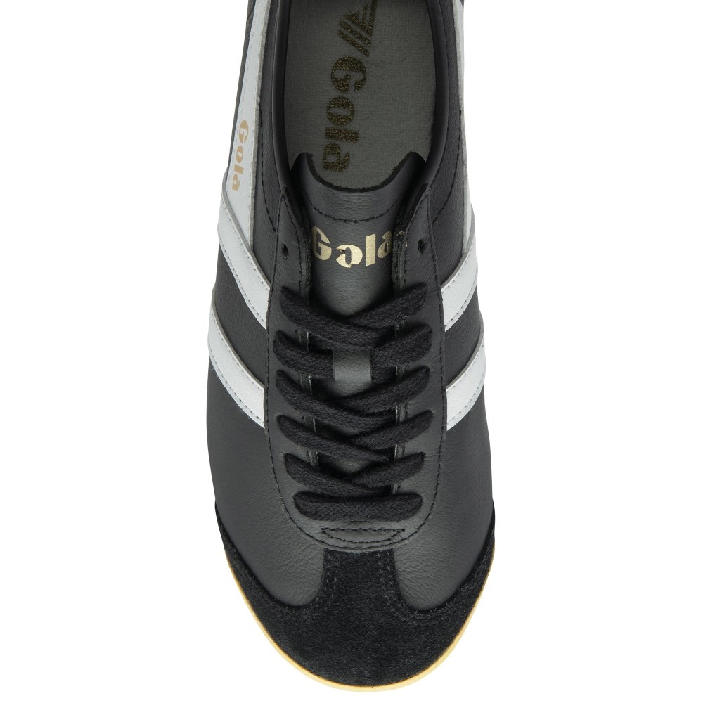 Gola Classics Women's Race Leather Sneakers - Black/White