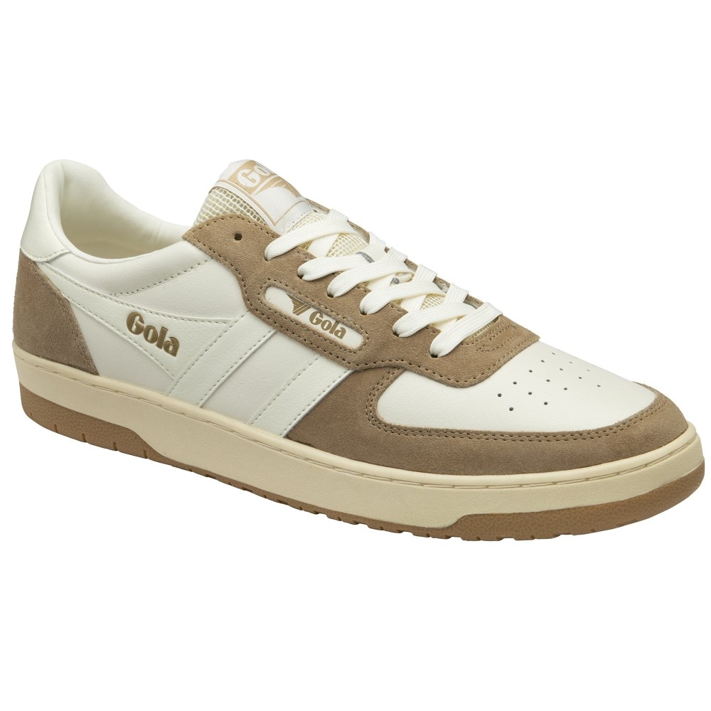 Gola Classics Men's Hawk '89 Sneakers - Off White/Light Caramel