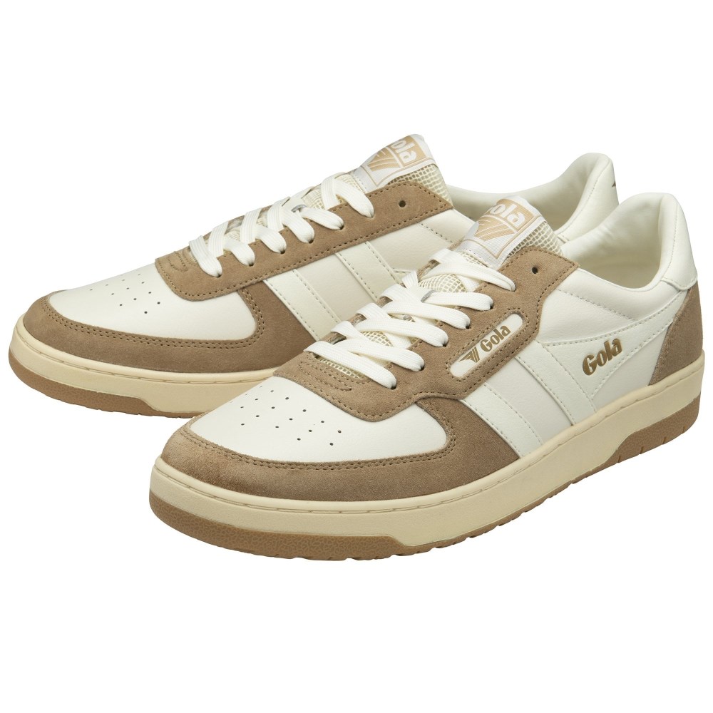 Gola Classics Men's Hawk '89 Sneakers - Off White/Light Caramel