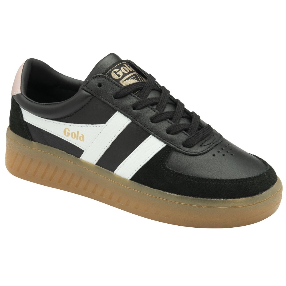 Gola Classics Women's Grandslam Elite Sneakers - Black/White/Chalk Pink/Gum