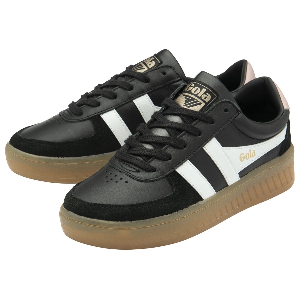 Gola Classics Women's Grandslam Elite Sneakers - Black/White/Chalk Pink/Gum