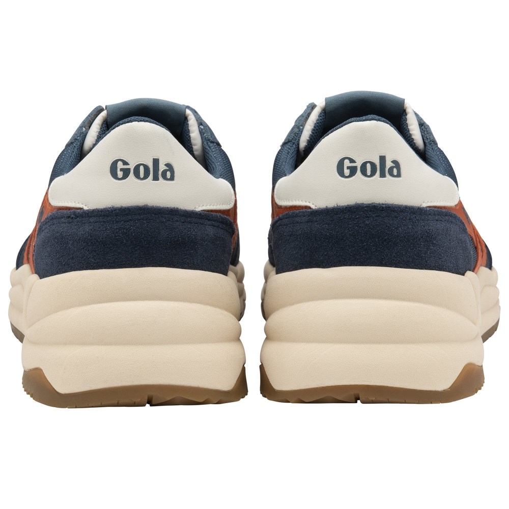 Gola Classics Men's Jupiter Sneakers - Baltic/Navy/Moody Orange