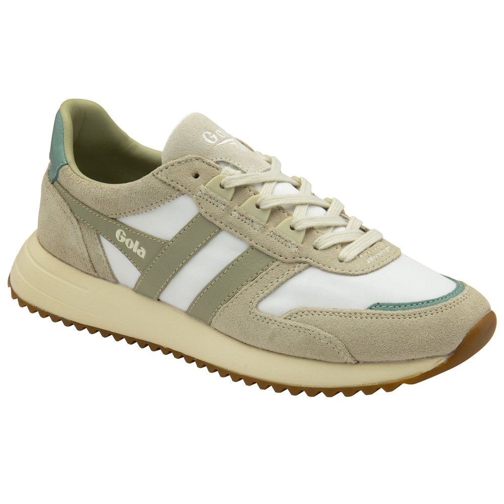 Gola Classics Women's Chicago Sneakers - Off White/Wheat/Feather Grey