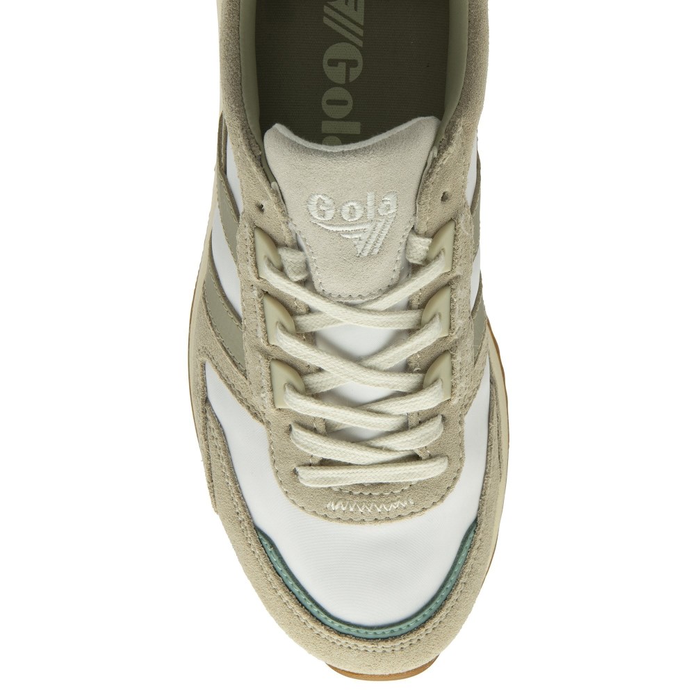 Gola Classics Women's Chicago Sneakers - Off White/Wheat/Feather Grey