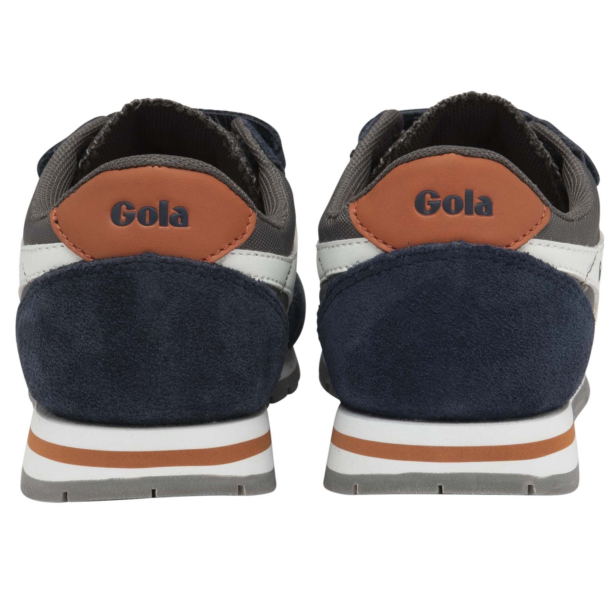 Gola Classics Kids' Daytona Strap Sneakers - Navy/Ash/White