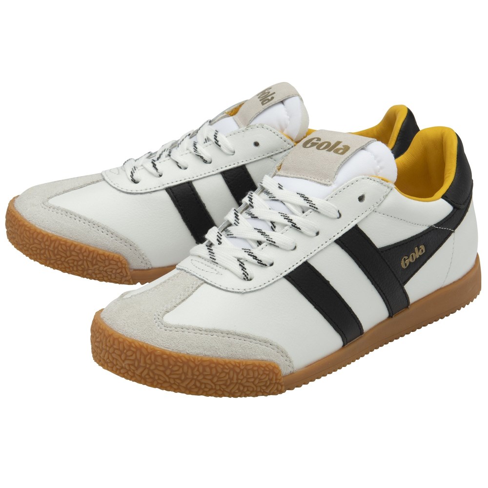 Gola Classics Women's Elan 120 Leather Sneakers - White/Black