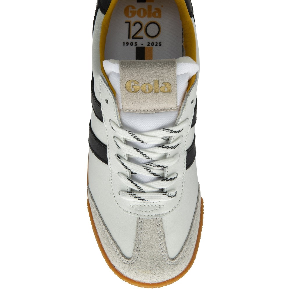 Gola Classics Women's Elan 120 Leather Sneakers - White/Black