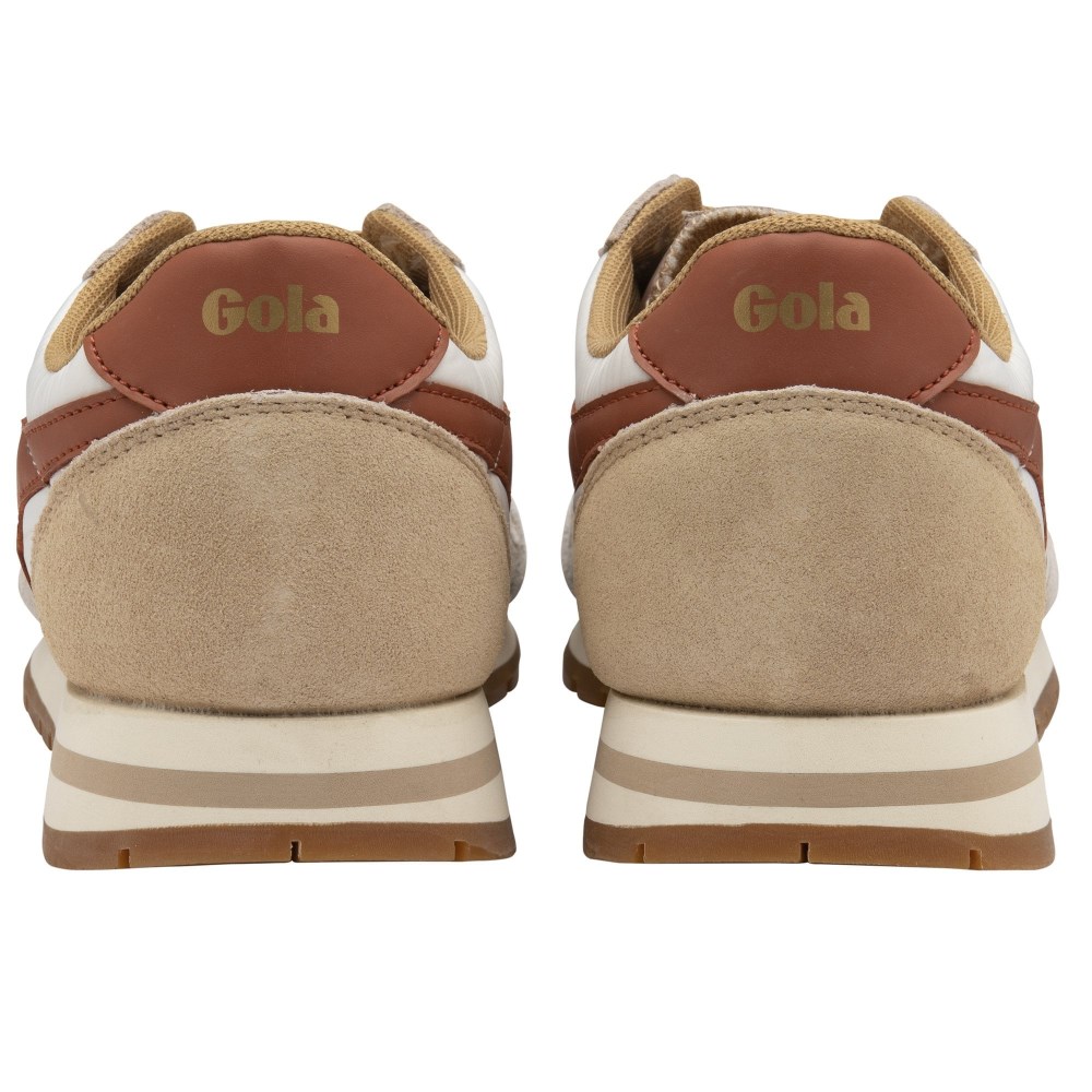 Gola Classics Women's Daytona Chute Sneakers - Off White/Oat/Orange Spice