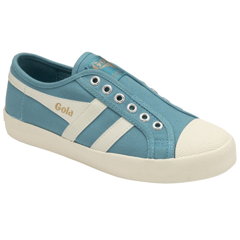 Vegan Gola Classics Women's Coaster Slip - Ocean/Off White