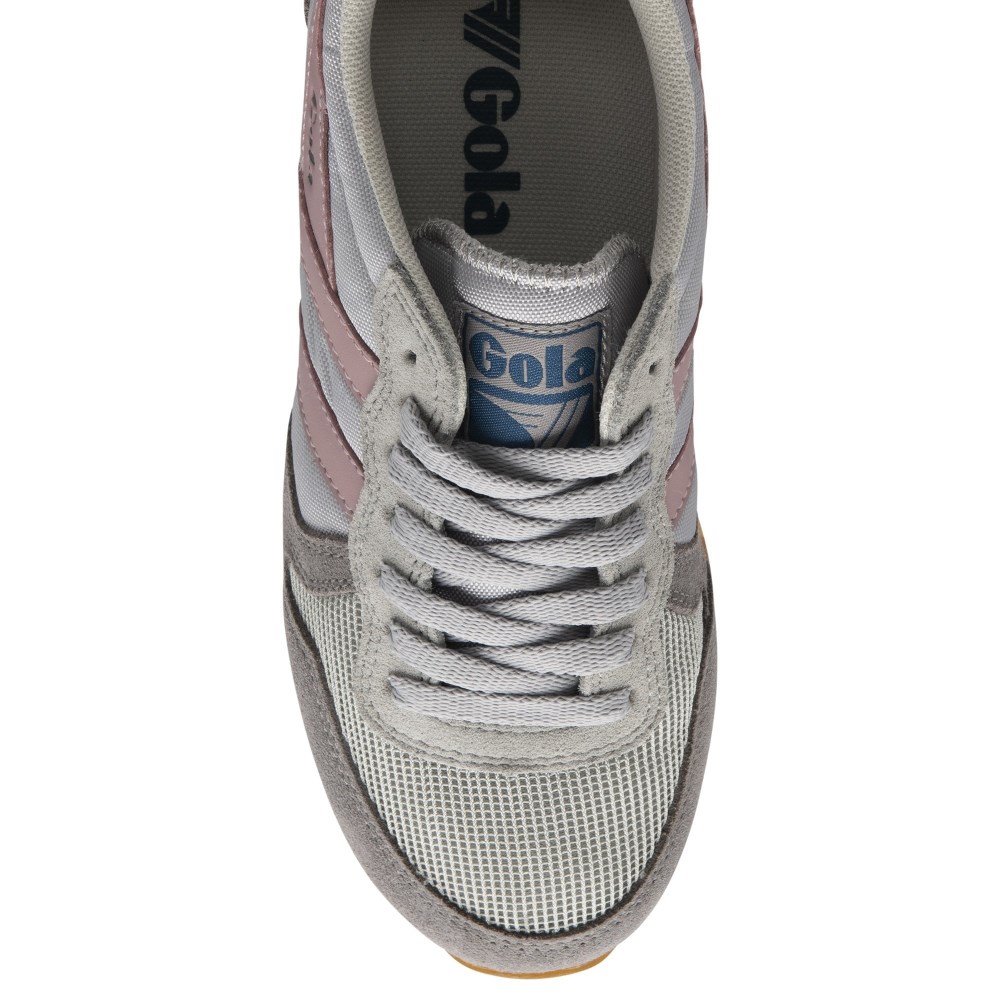 Gola Classics Women's Daytona Sneakers - Light Grey/Ash/Pastel Pink
