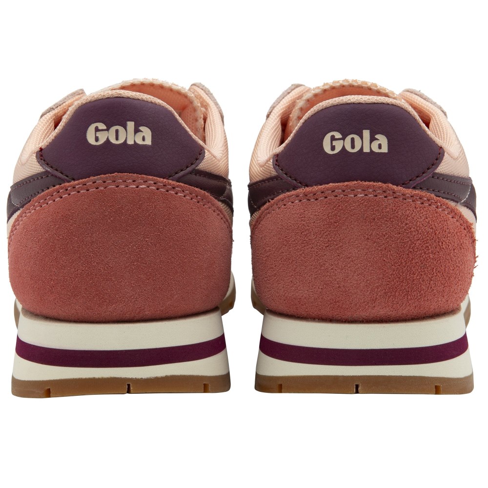 Gola Classics Women's Daytona Sneakers - Pearl Pink/Clay/Windsor Wine