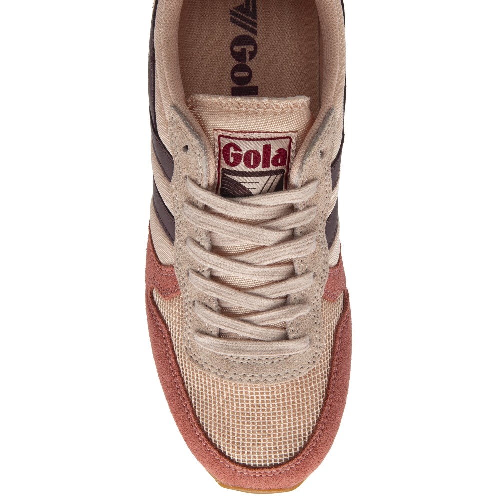 Gola Classics Women's Daytona Sneakers - Pearl Pink/Clay/Windsor Wine