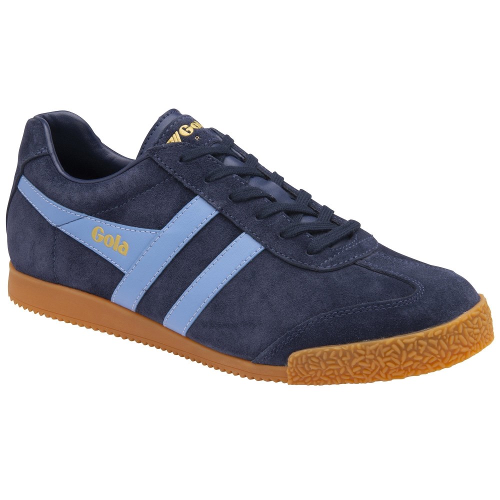 Gola Classics Men's Harrier Suede Sneakers - Navy/Cornflower