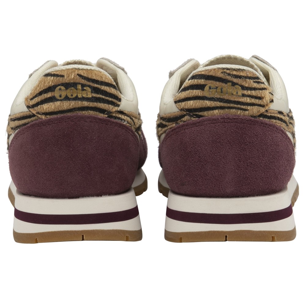 Gola Classics Women's Daytona Safari Sneakers - Off White/Windsor Wine