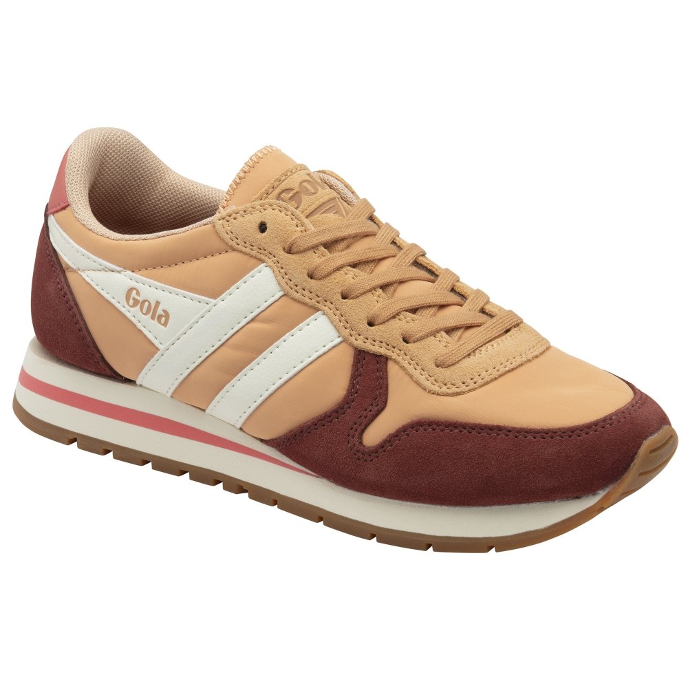 Gola Classics Women's Daytona Chute Sneakers - Salmon/Red Ochre/Off White