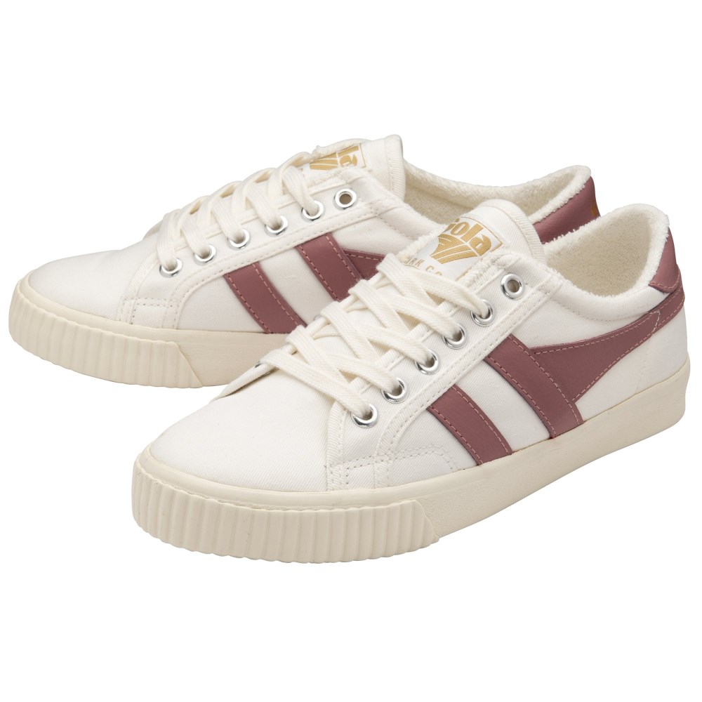 Vegan Gola Classics Women's Tennis Mark Cox Sneakers - Off White/Dusty Rose