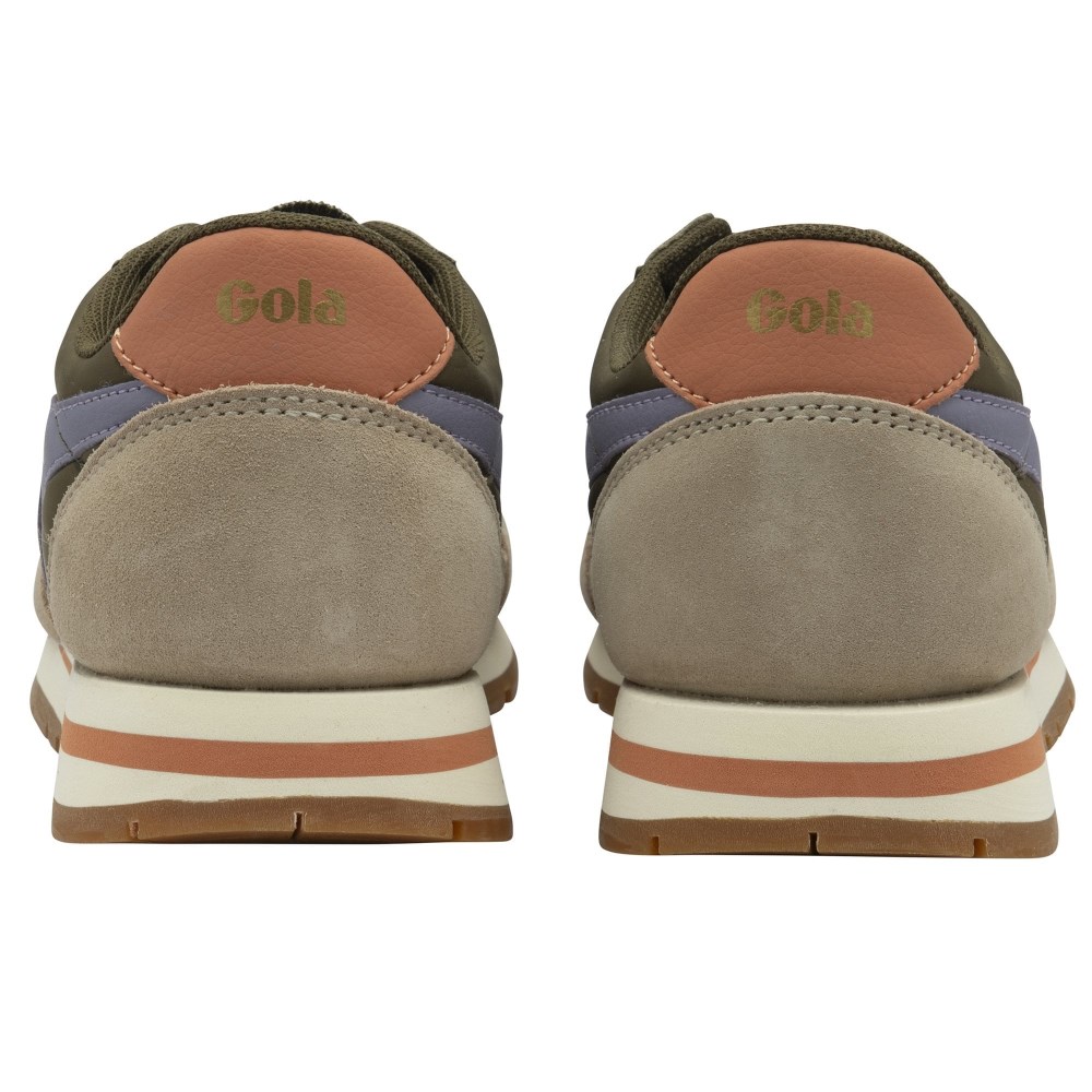 Gola Classics Women's Daytona Chute Sneakers - Khaki/Bone/Lavender