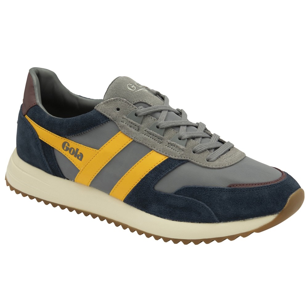 Gola Classics Men's Chicago Sneakers - Ash/Navy/Sun