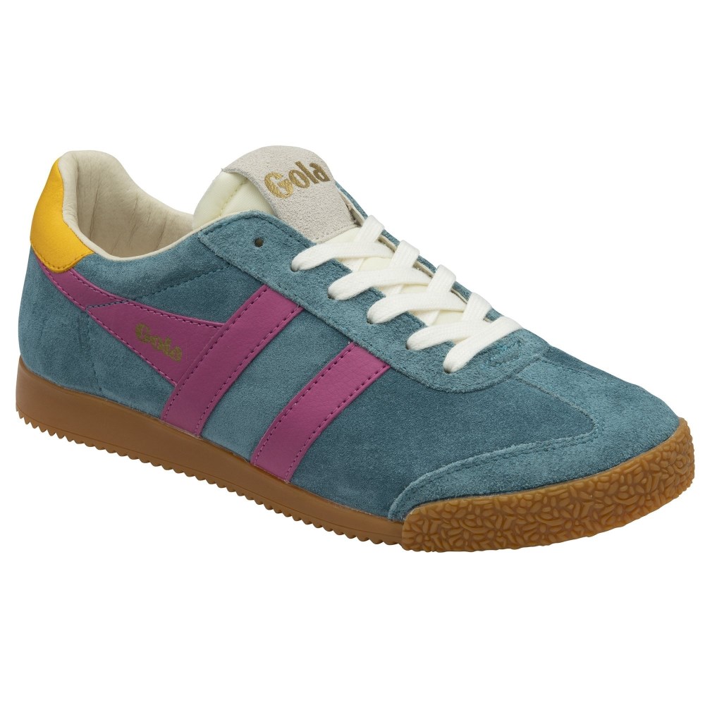 Gola Classics Women's Elan Sneakers - Peacock/Fuchsia/Sun