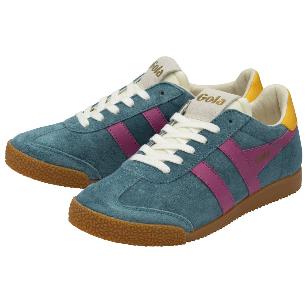 Gola Classics Women's Elan Sneakers - Peacock/Fuchsia/Sun