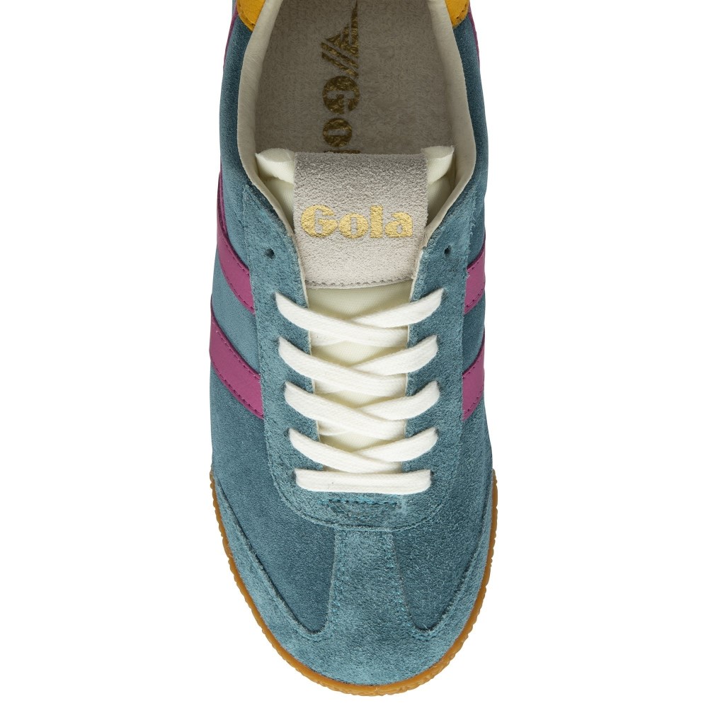 Gola Classics Women's Elan Sneakers - Peacock/Fuchsia/Sun