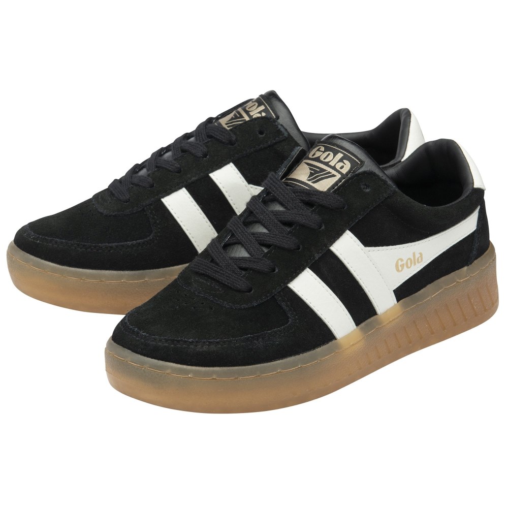 Gola Classics Women's Grandslam Suede Sneakers - Black/Off White/Gum
