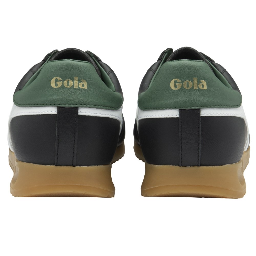 Gola Classics Men's Stadium Sneakers - Black/White/Evergreen