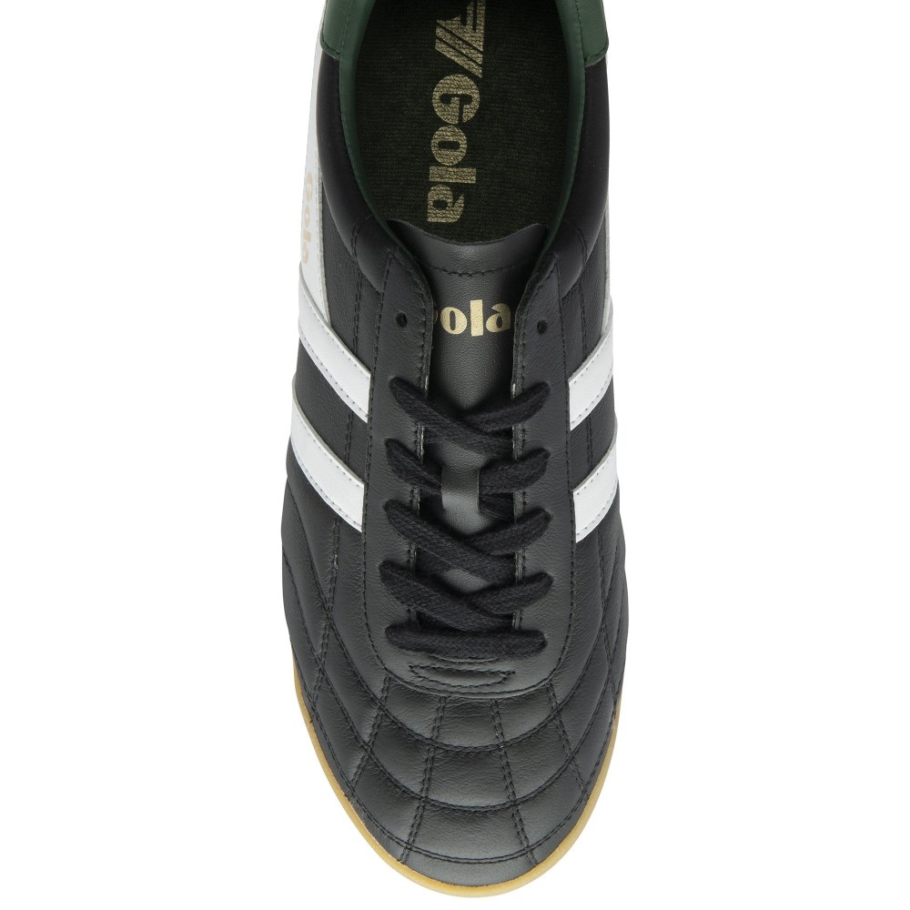 Gola Classics Men's Stadium Sneakers - Black/White/Evergreen