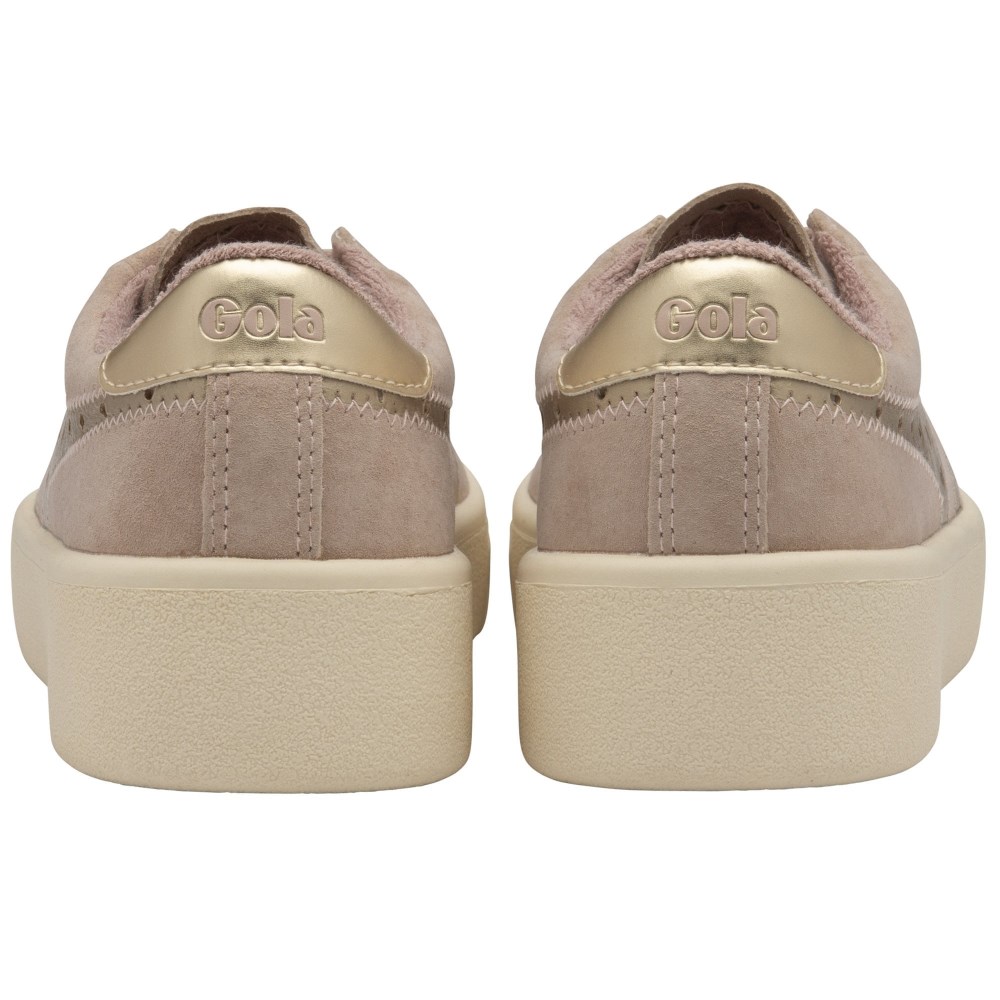 Gola Classics Women's Super Court Metallic Sneakers - Blossom/Gold