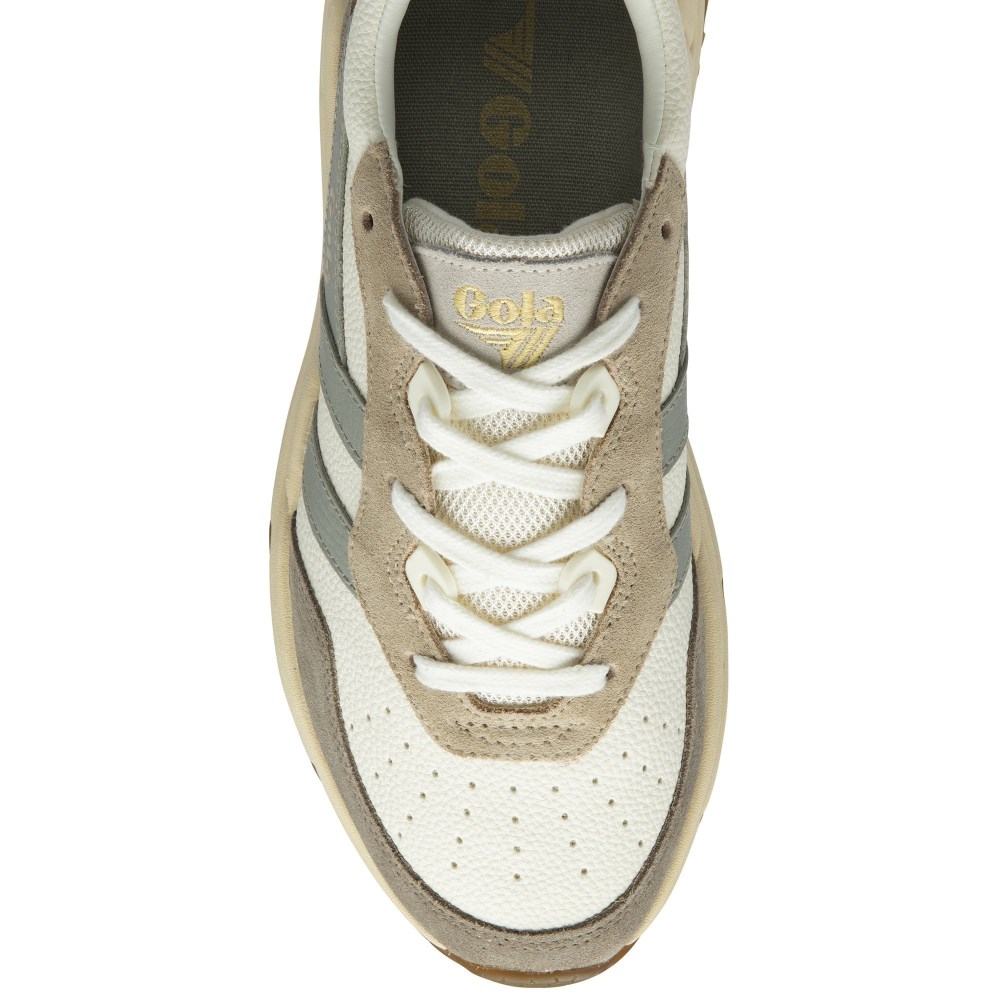 Gola Classics Women's Saturn Quadrant Sneakers - Off White/Rhino/Light Grey