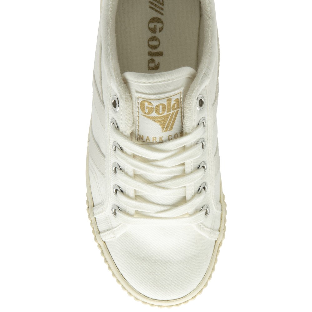 Vegan Gola Classics Women's Tennis Mark Cox Sneakers - Off White/Off White