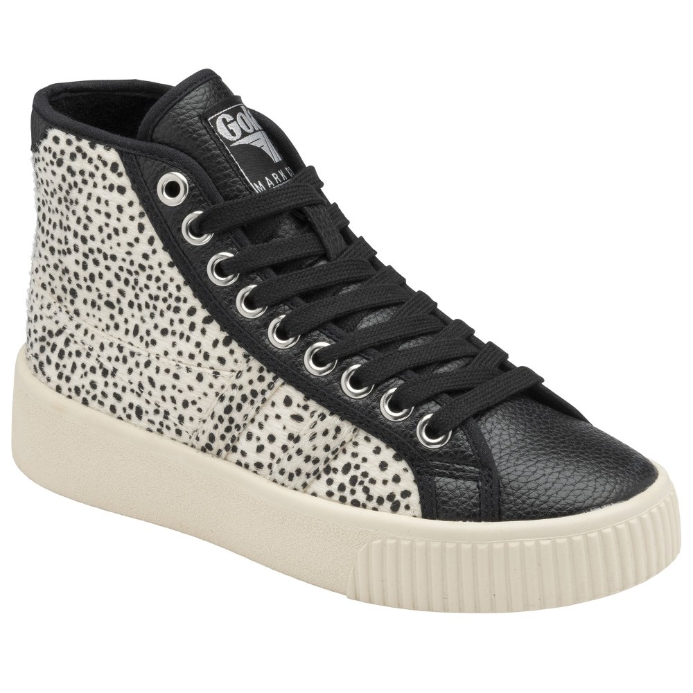 Vegan Gola Classics Women's Baseline High Safari Pure - Black/Cheetah