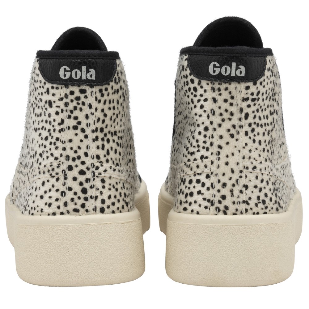 Vegan Gola Classics Women's Baseline High Safari Pure - Black/Cheetah