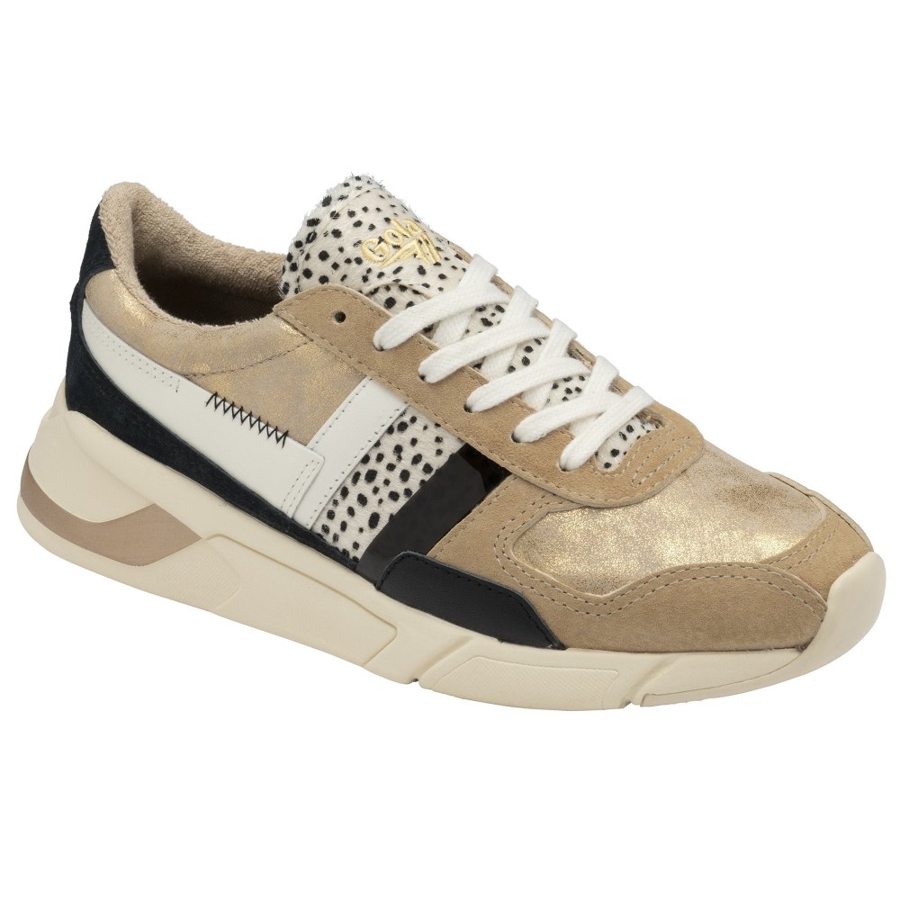 Gola Classics Women's Eclipse Mode Sneakers - Gold/Cheetah/Multi