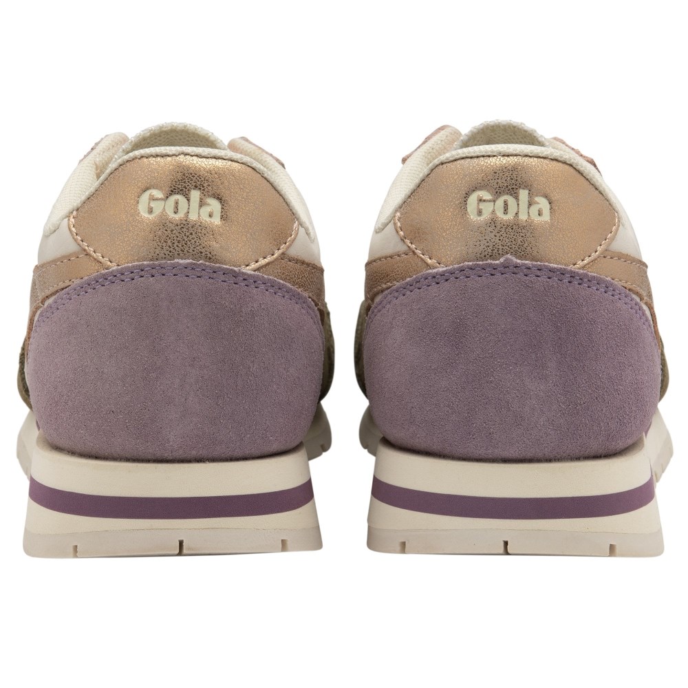 Gola Classics Women's Daytona Quadrant Sneakers - Off White/Khaki/Rose Gold/Lily