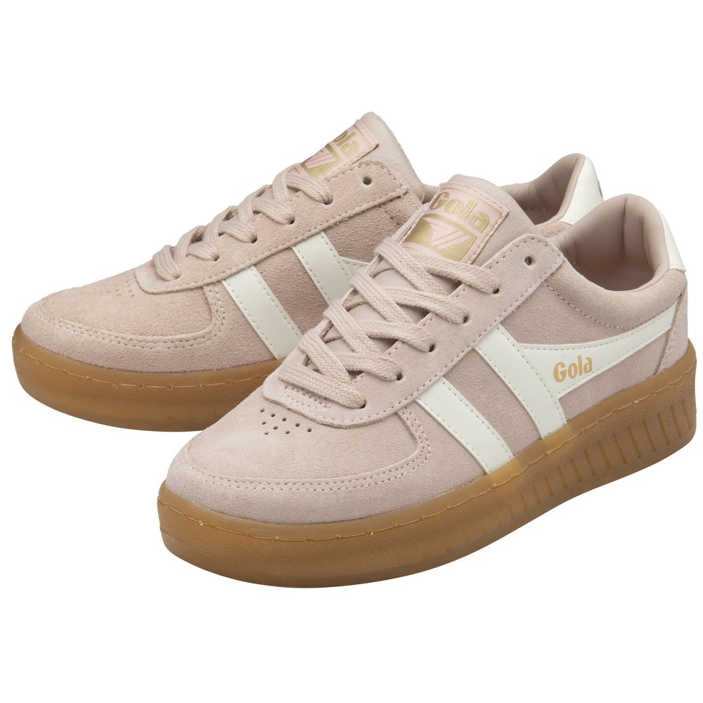 Gola Classics Women's Grandslam Suede Sneakers - Rose/Off White/Gum