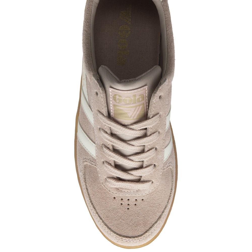Gola Classics Women's Grandslam Suede Sneakers - Rose/Off White/Gum