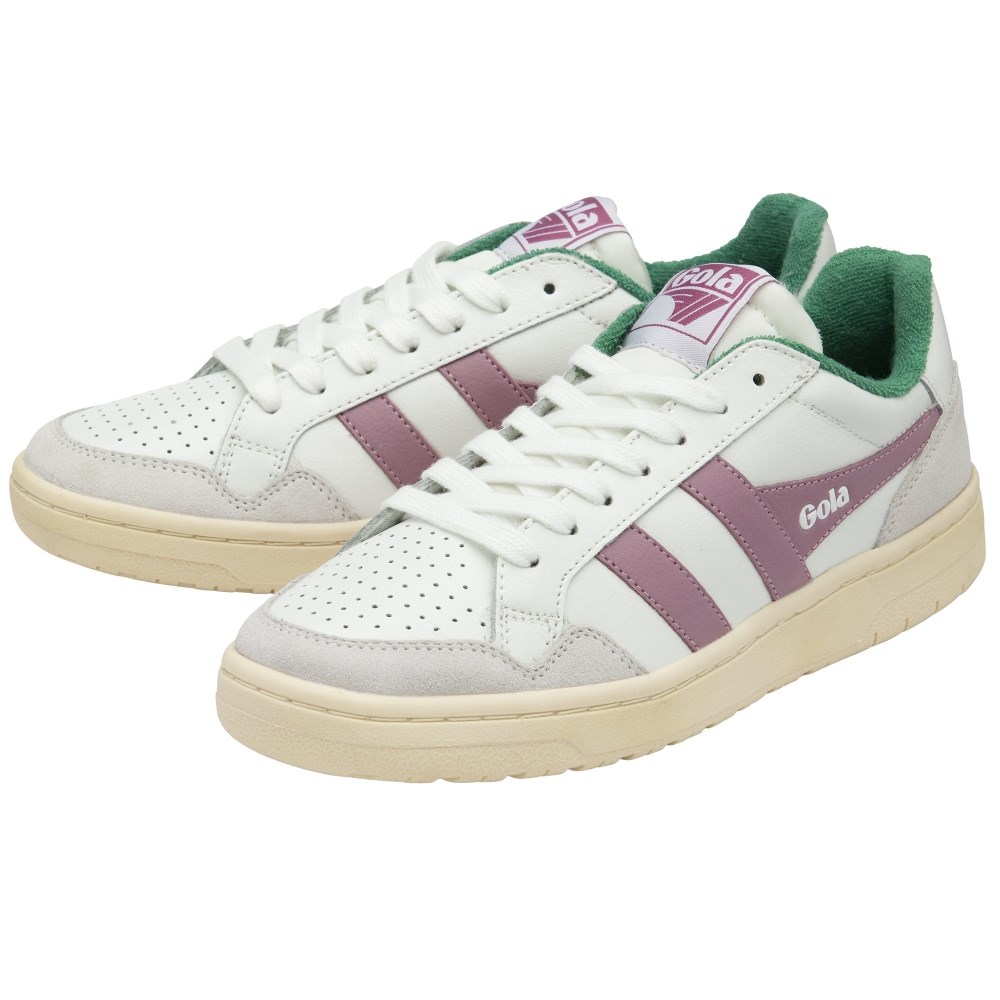 Gola Classics Women's Eagle Sneakers - White/Candy/Emerald