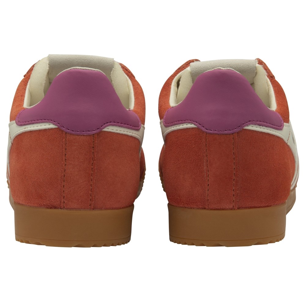 Gola Classics Women's Elan Sneakers - Hot Coral/Off White/Fuchsia