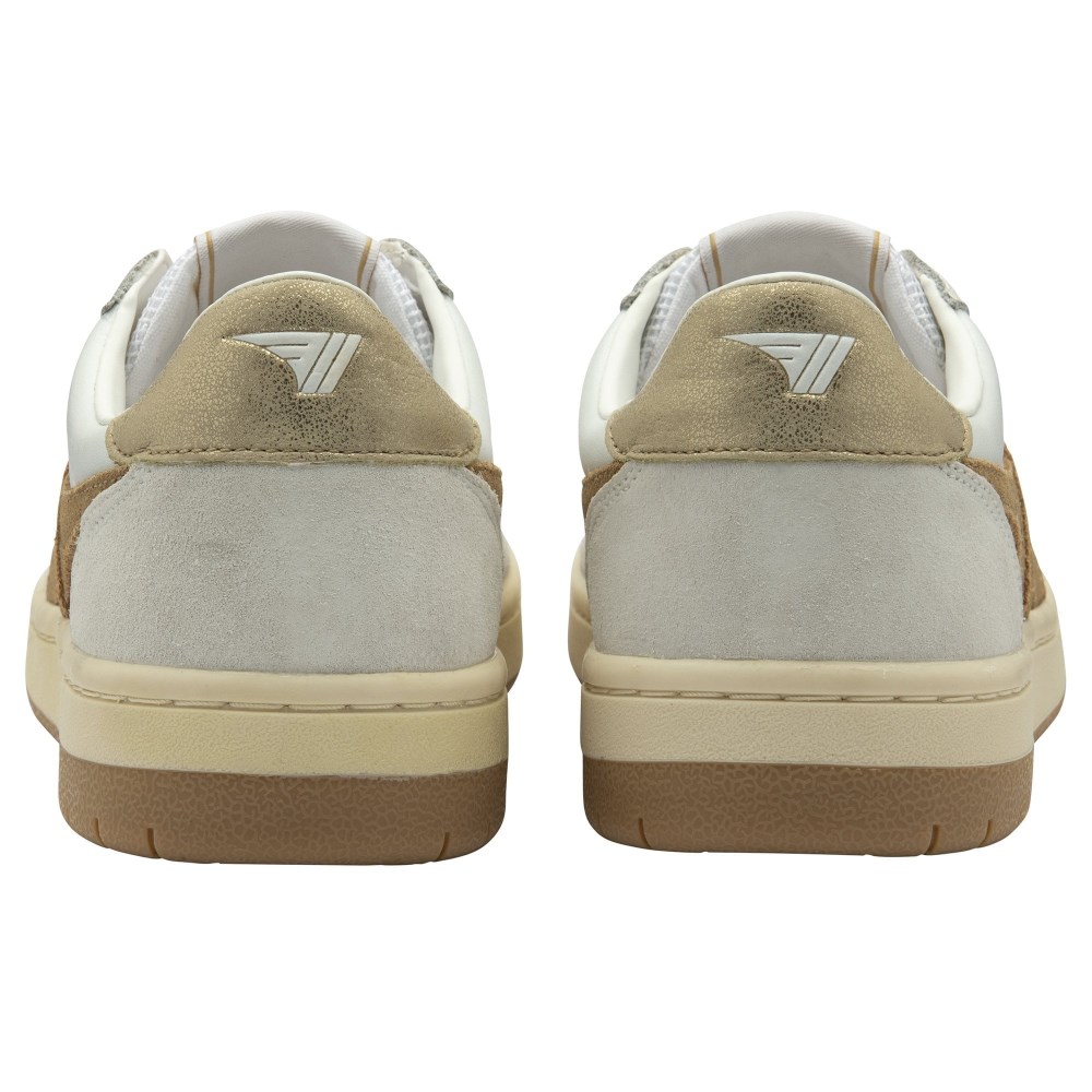 Gola Classics Women's Hawk Sneakers - White/Light Caramel/Gold