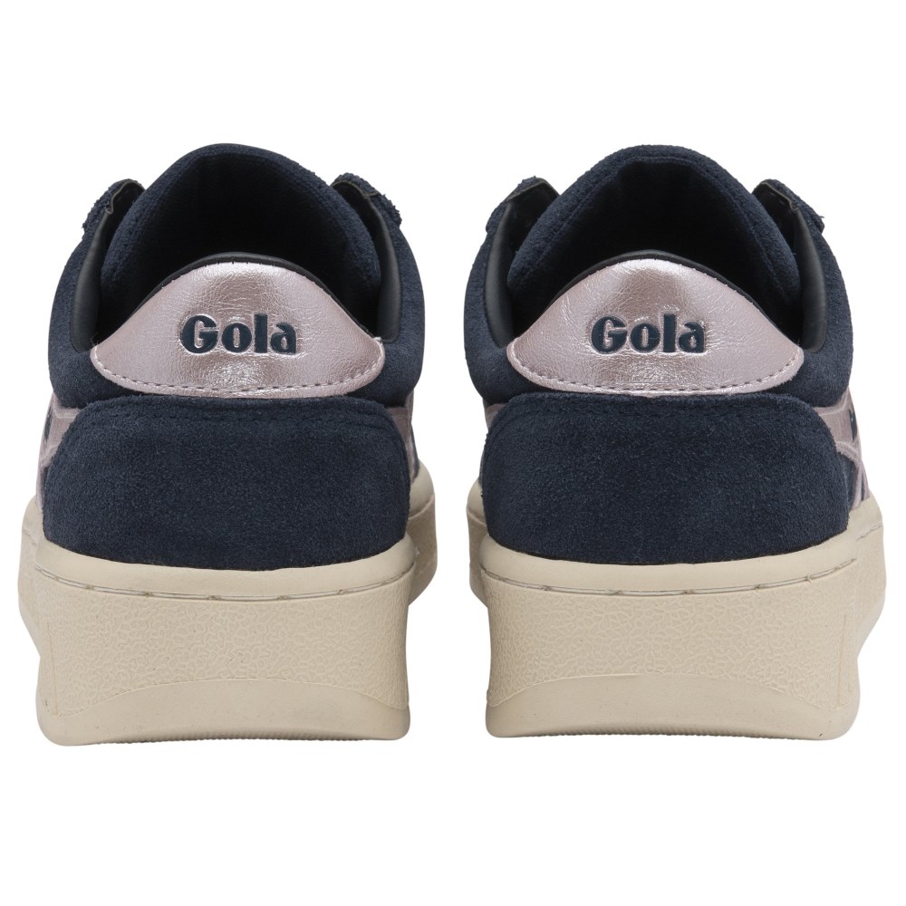 Gola Classics Women's Grandslam Flame Sneakers - Navy/Pale Pink