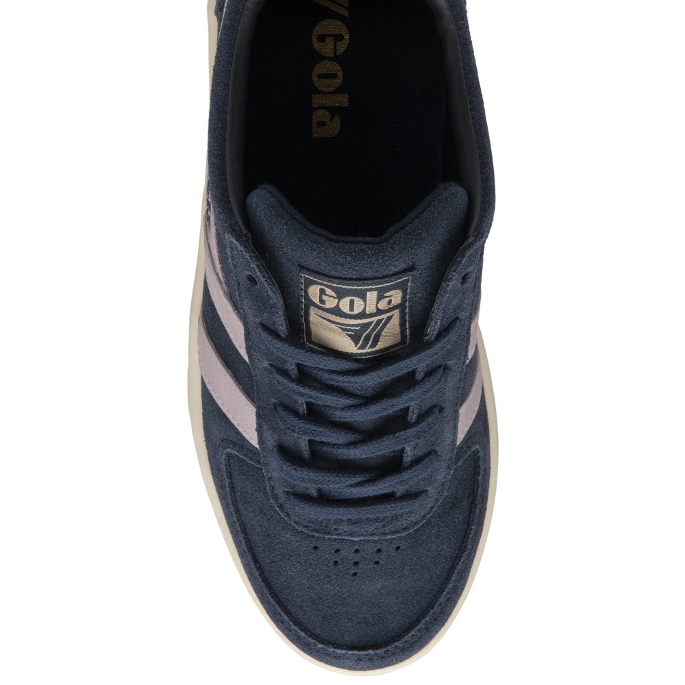 Gola Classics Women's Grandslam Flame Sneakers - Navy/Pale Pink