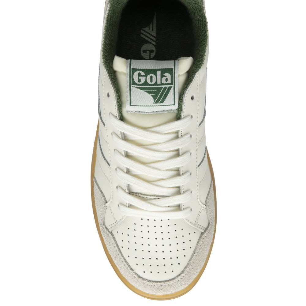 Gola Classics Women's Eagle '86 Sneakers - Off White/Evergreen/Gum