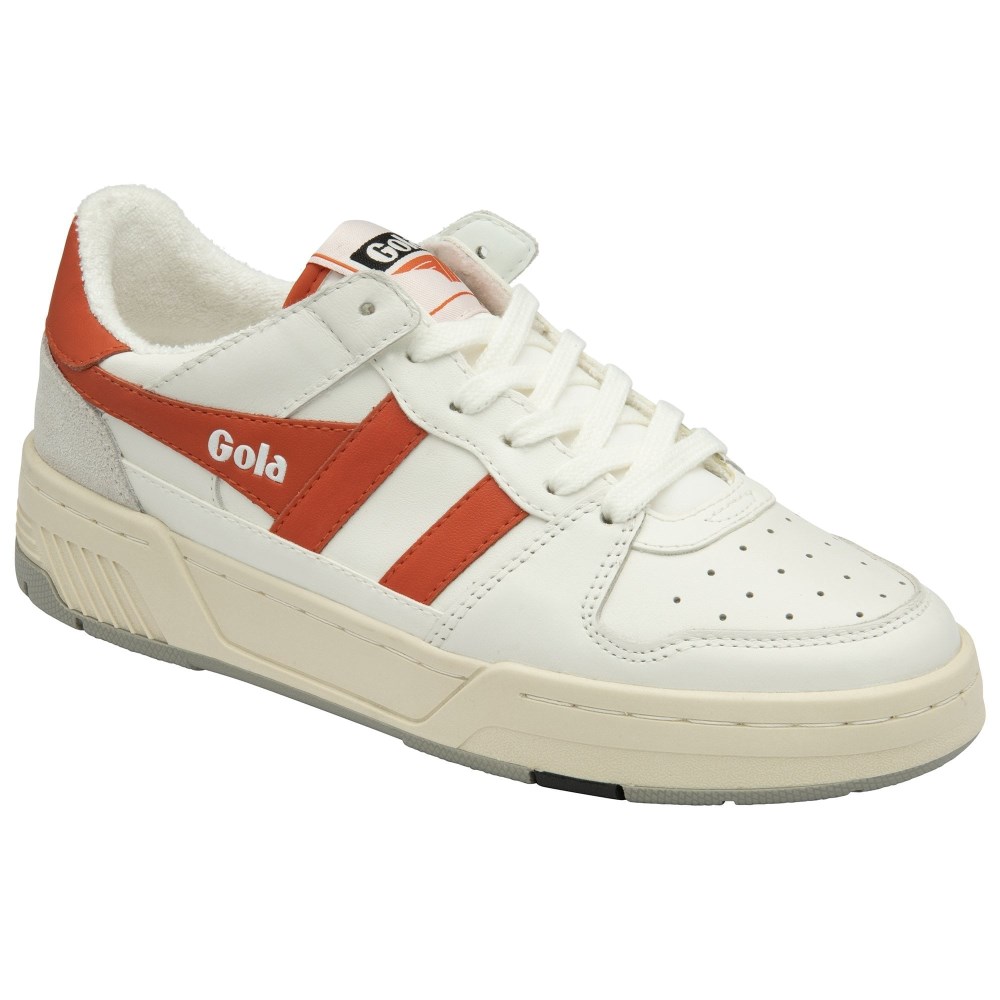 Gola Classics Women's Allcourt Sneakers - White/Saffron
