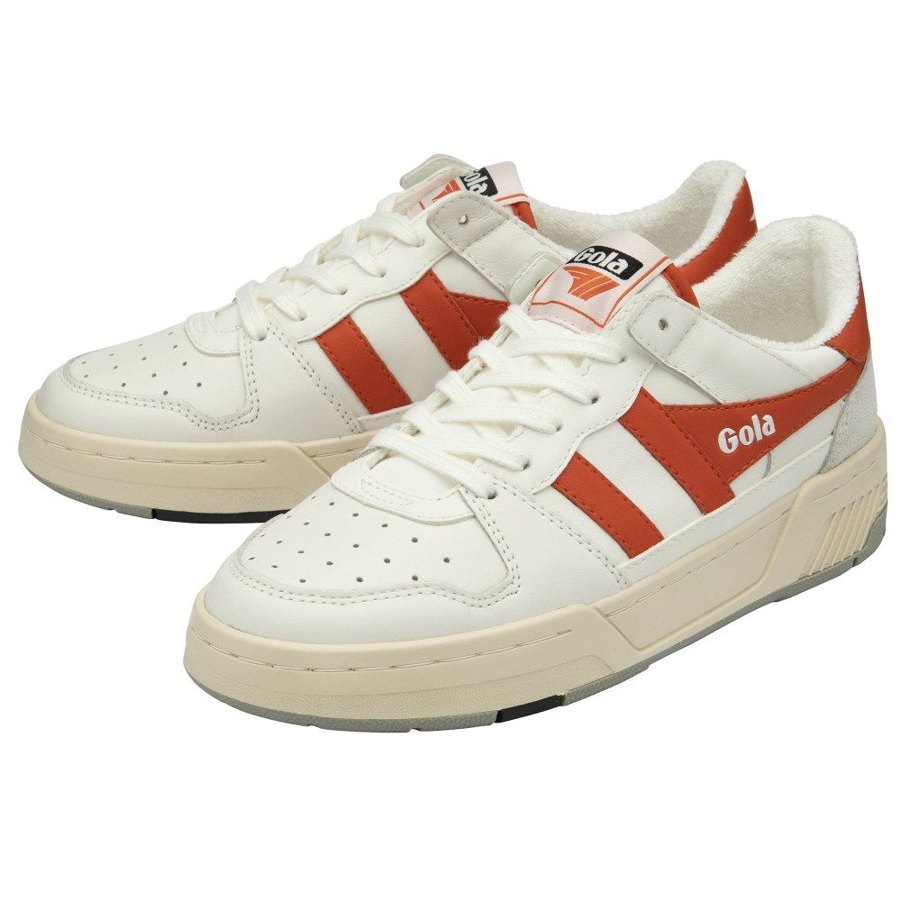Gola Classics Women's Allcourt Sneakers - White/Saffron
